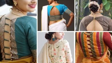 50+ Trending Back Button Blouse Design 2023