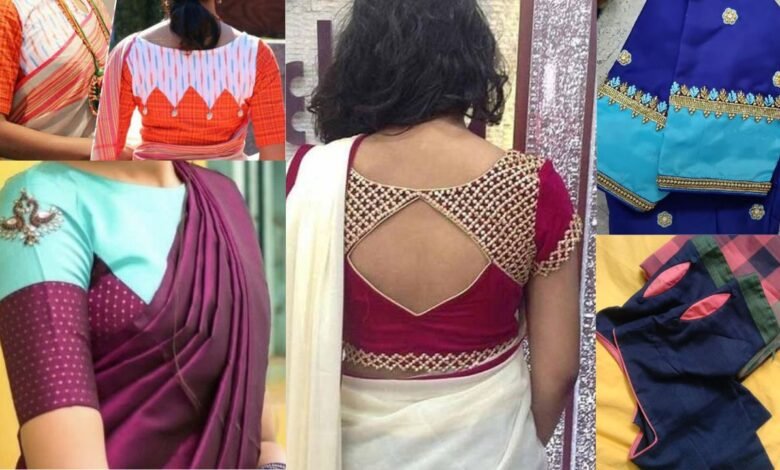 50+ Stunning Patch Work Blouse Designs 2023