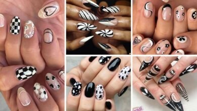 33+ Elegant Black And White Nail Designs 2023