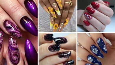 54+ Beautiful Dark Nail Designs 2023